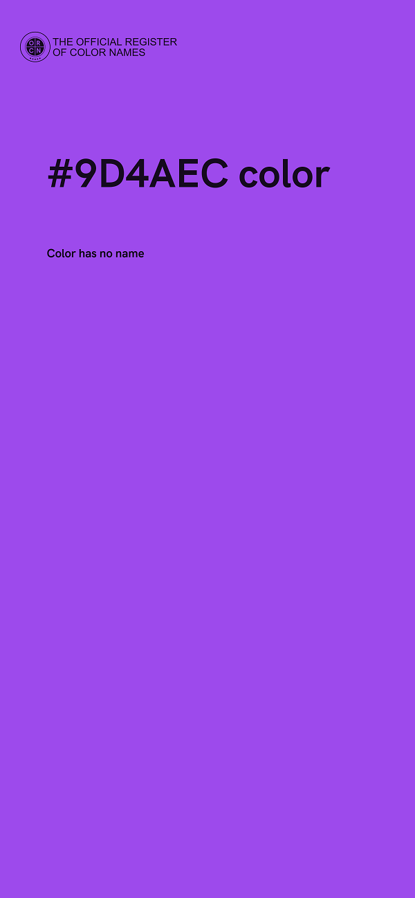 #9D4AEC color image