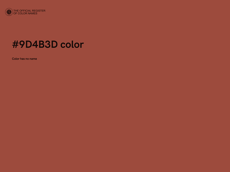 #9D4B3D color image