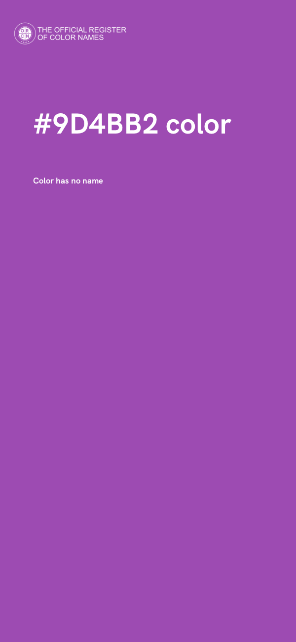 #9D4BB2 color image