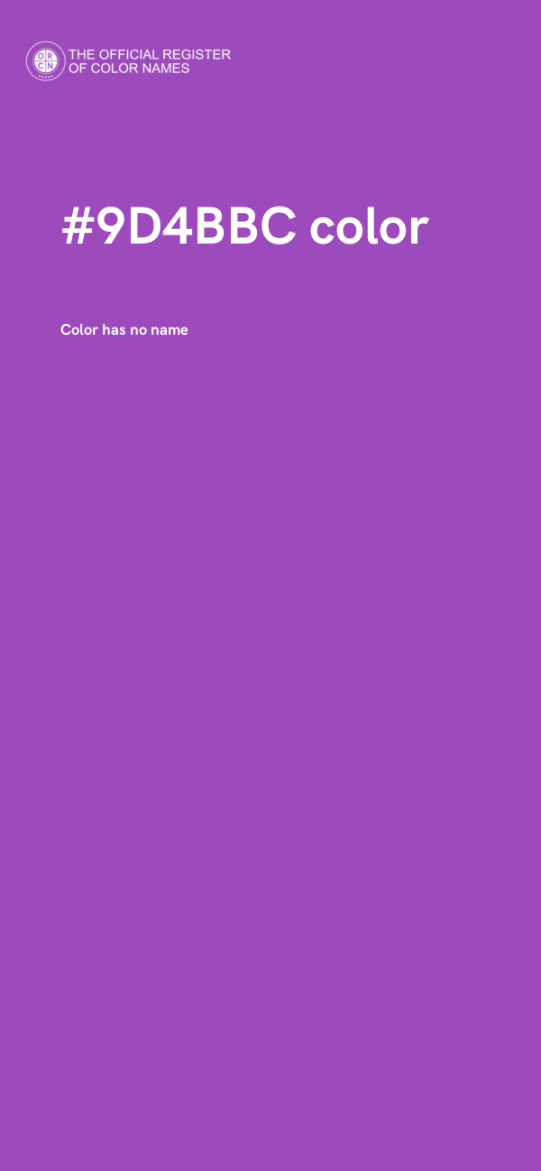 #9D4BBC color image