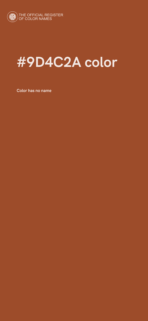 #9D4C2A color image