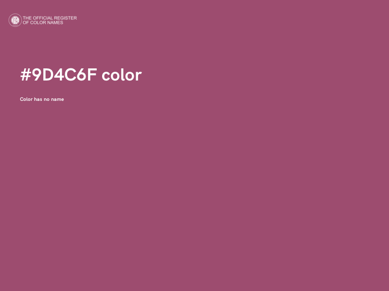 #9D4C6F color image