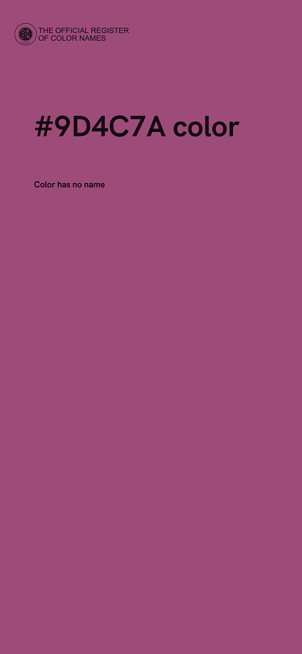 #9D4C7A color image