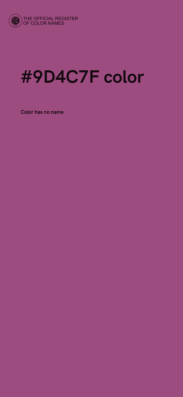 #9D4C7F color image