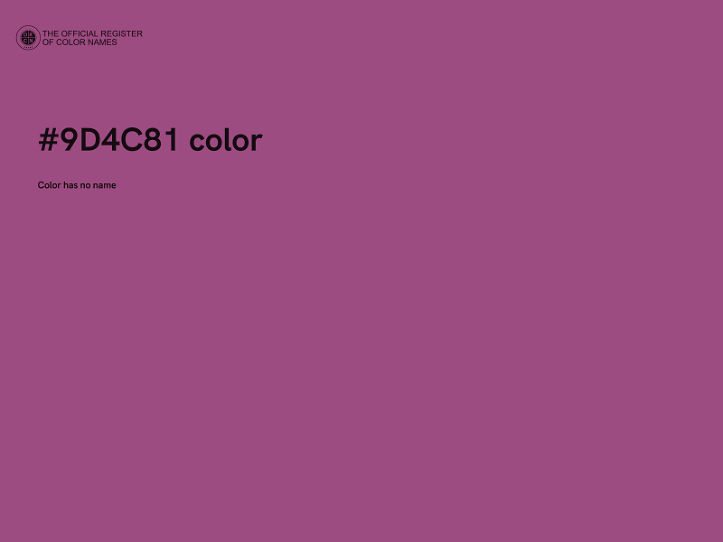 #9D4C81 color image