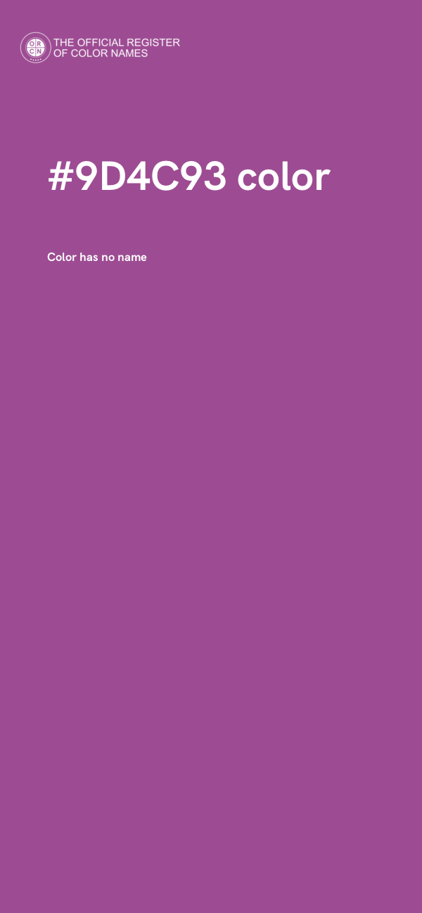 #9D4C93 color image