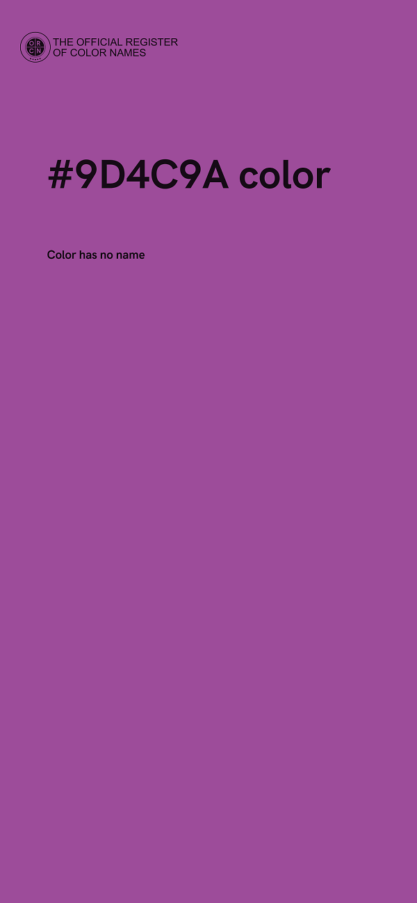 #9D4C9A color image