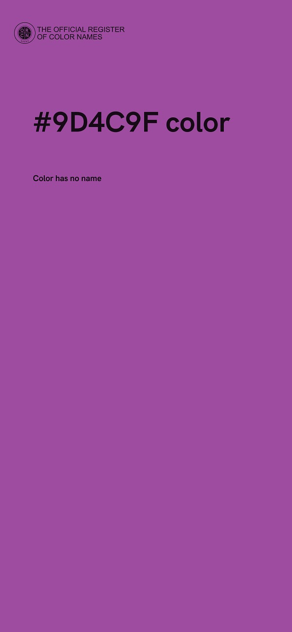 #9D4C9F color image