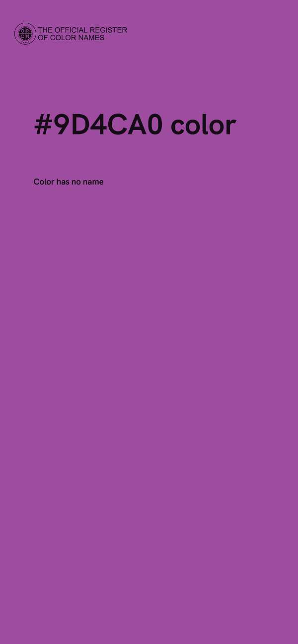 #9D4CA0 color image