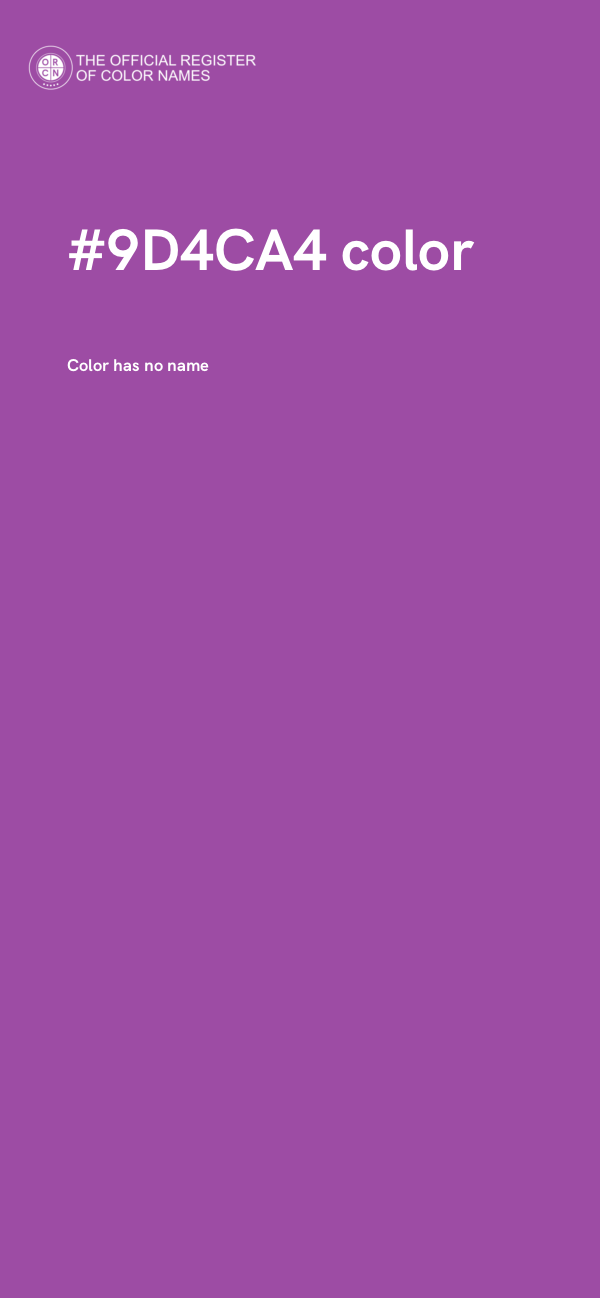 #9D4CA4 color image