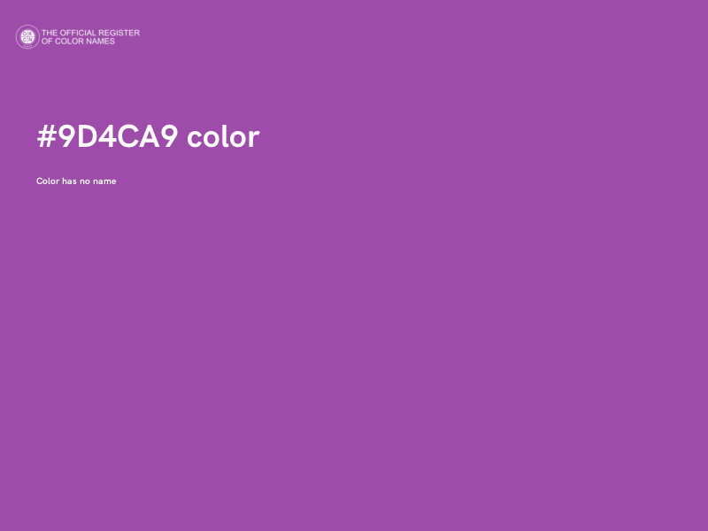 #9D4CA9 color image
