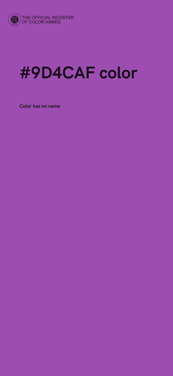 #9D4CAF color image