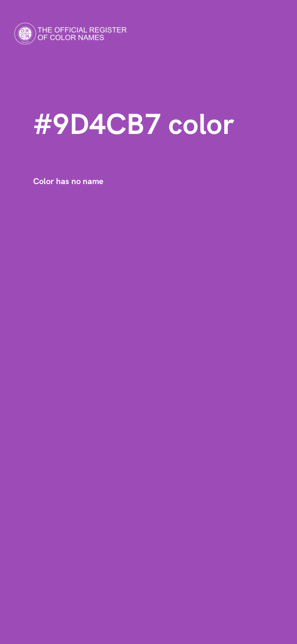 #9D4CB7 color image