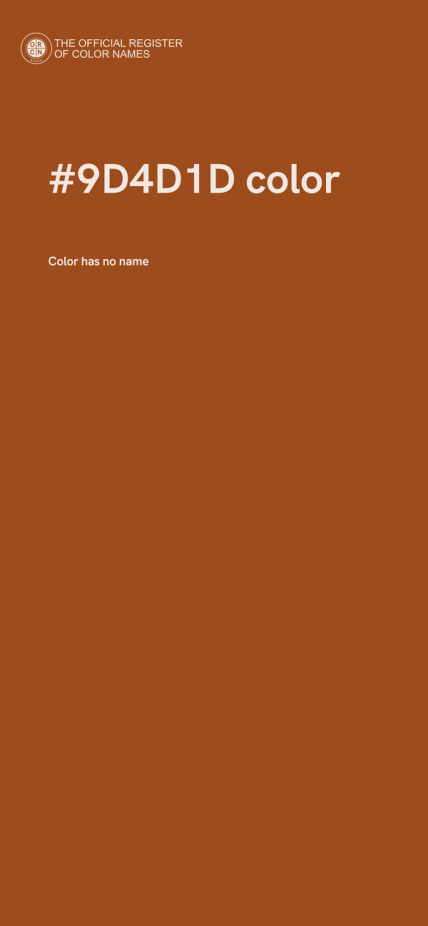 #9D4D1D color image
