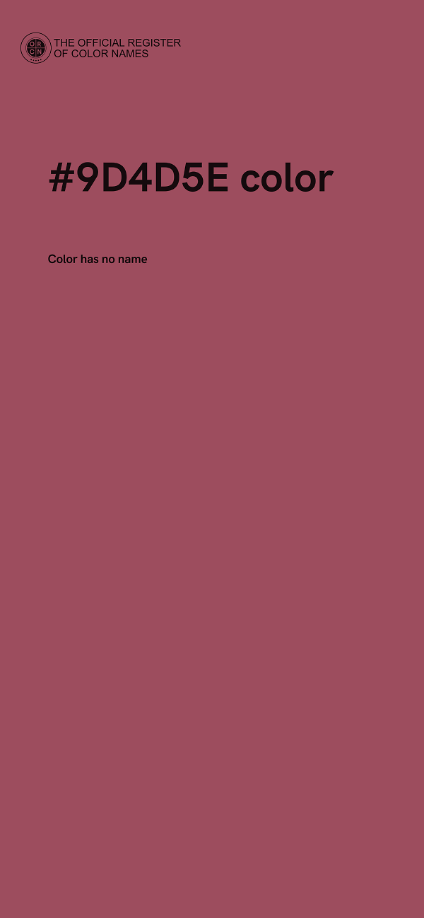 #9D4D5E color image