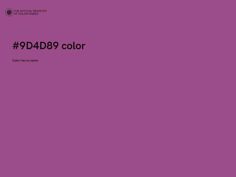 #9D4D89 color image