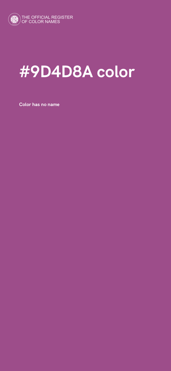 #9D4D8A color image