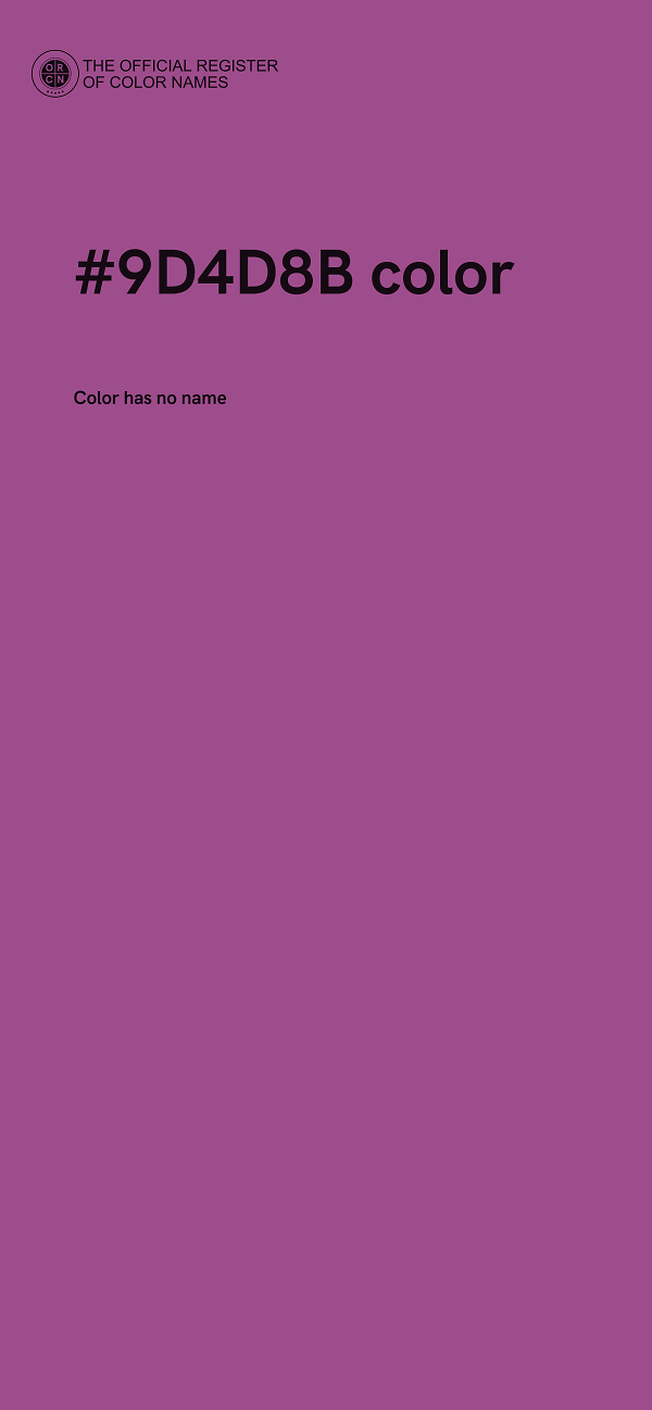 #9D4D8B color image