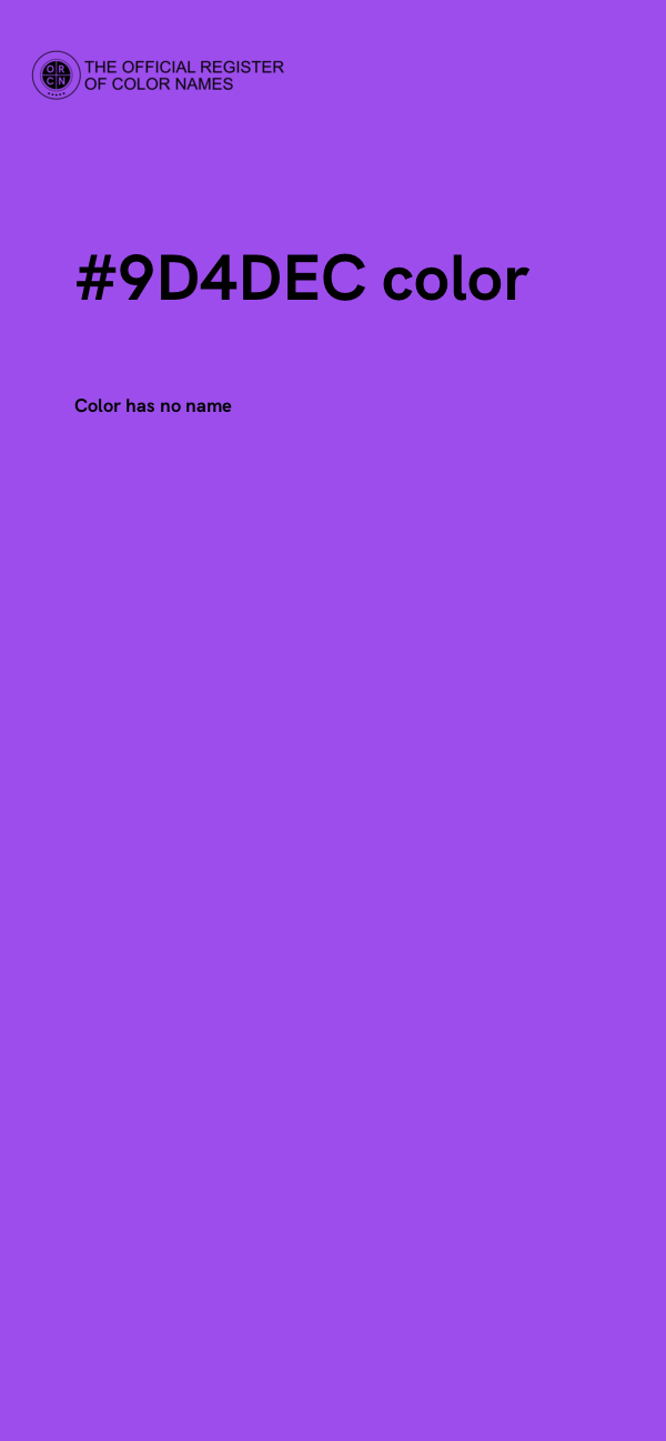 #9D4DEC color image
