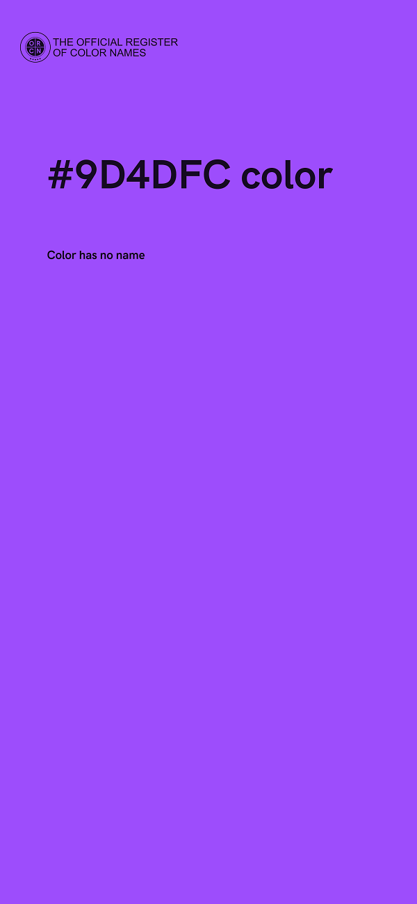 #9D4DFC color image