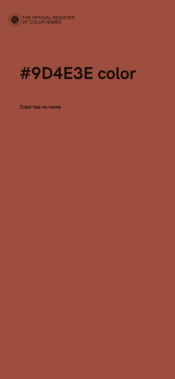 #9D4E3E color image