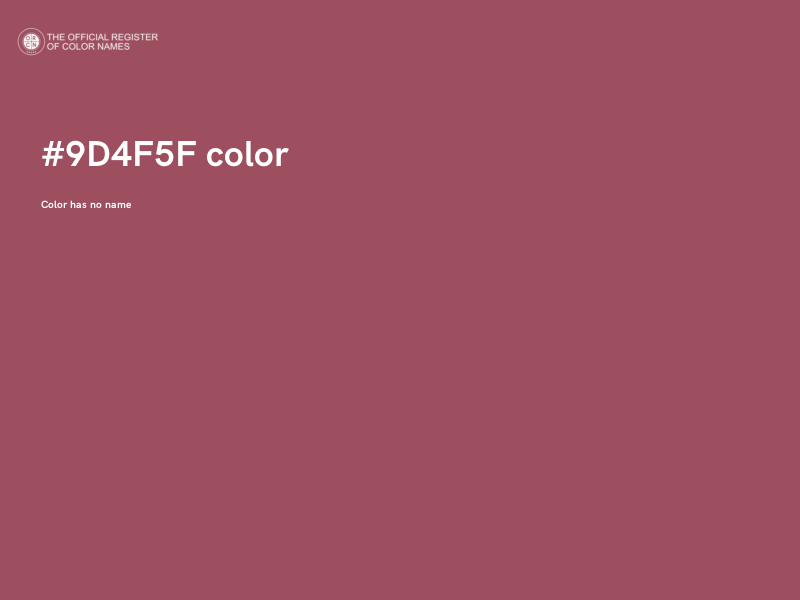#9D4F5F color image