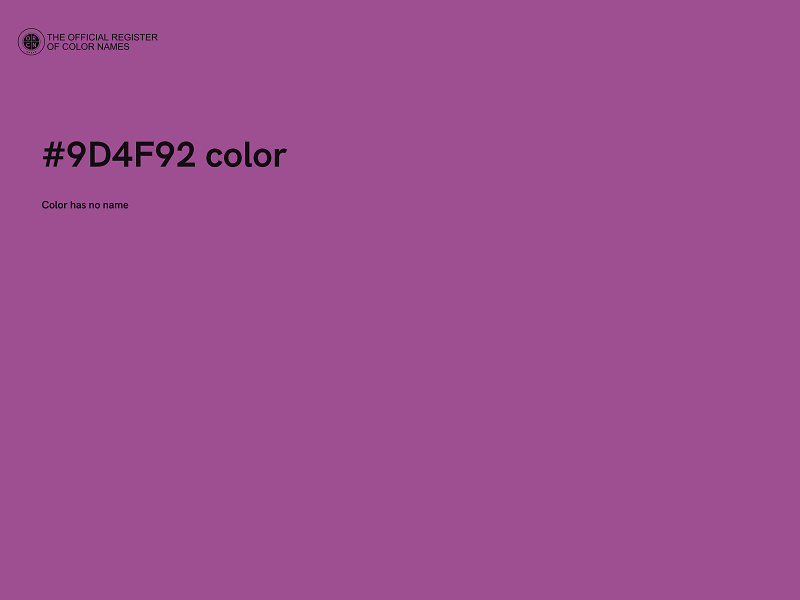 #9D4F92 color image