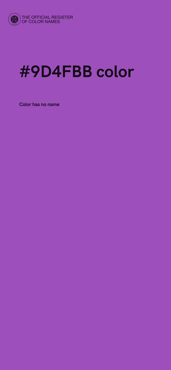 #9D4FBB color image