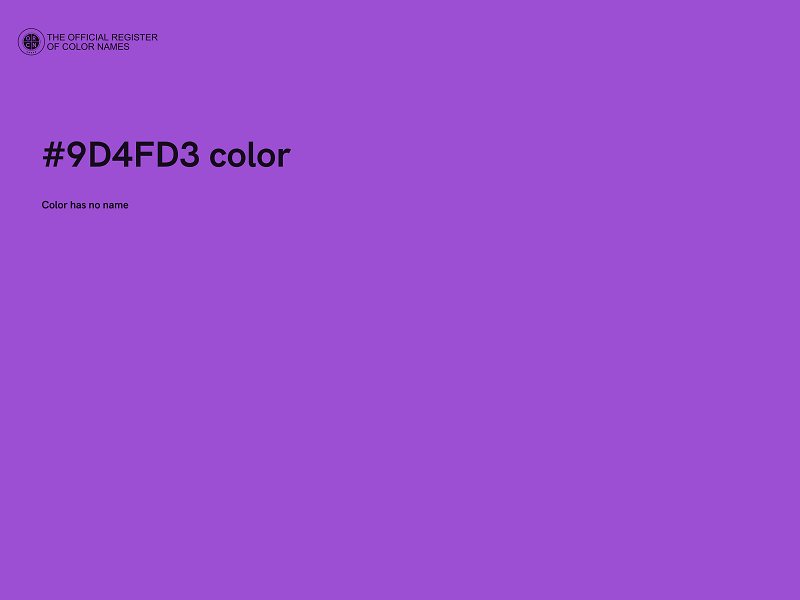 #9D4FD3 color image