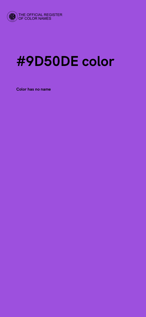 #9D50DE color image
