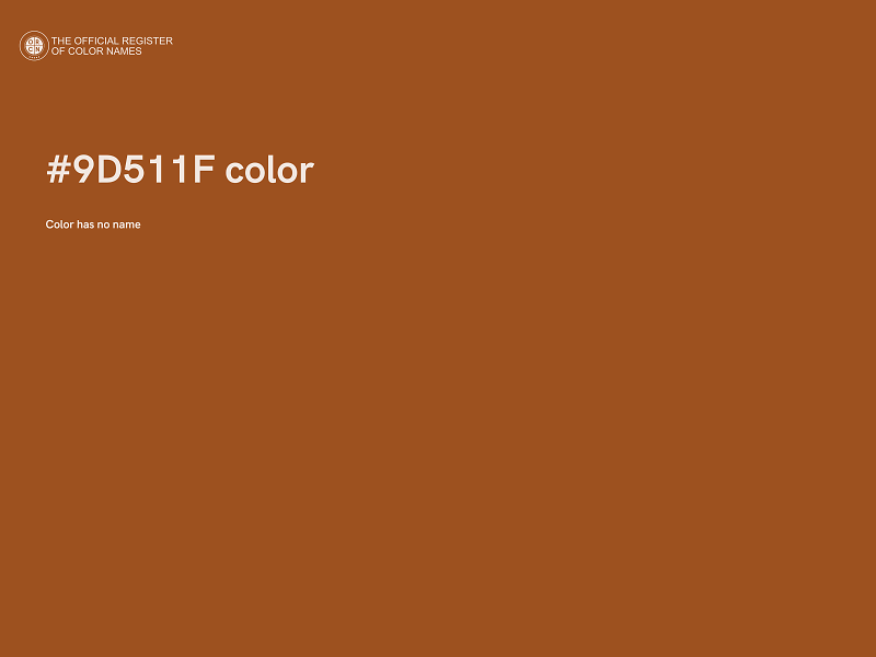 #9D511F color image