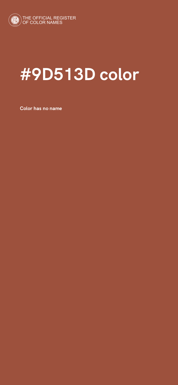 #9D513D color image