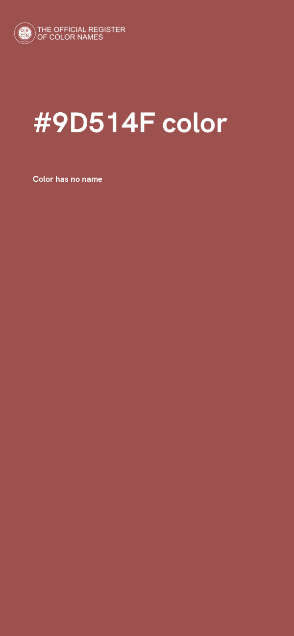 #9D514F color image