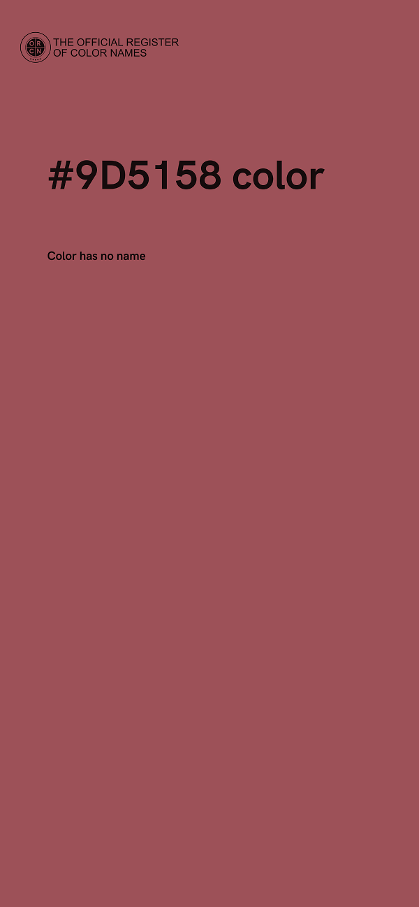 #9D5158 color image
