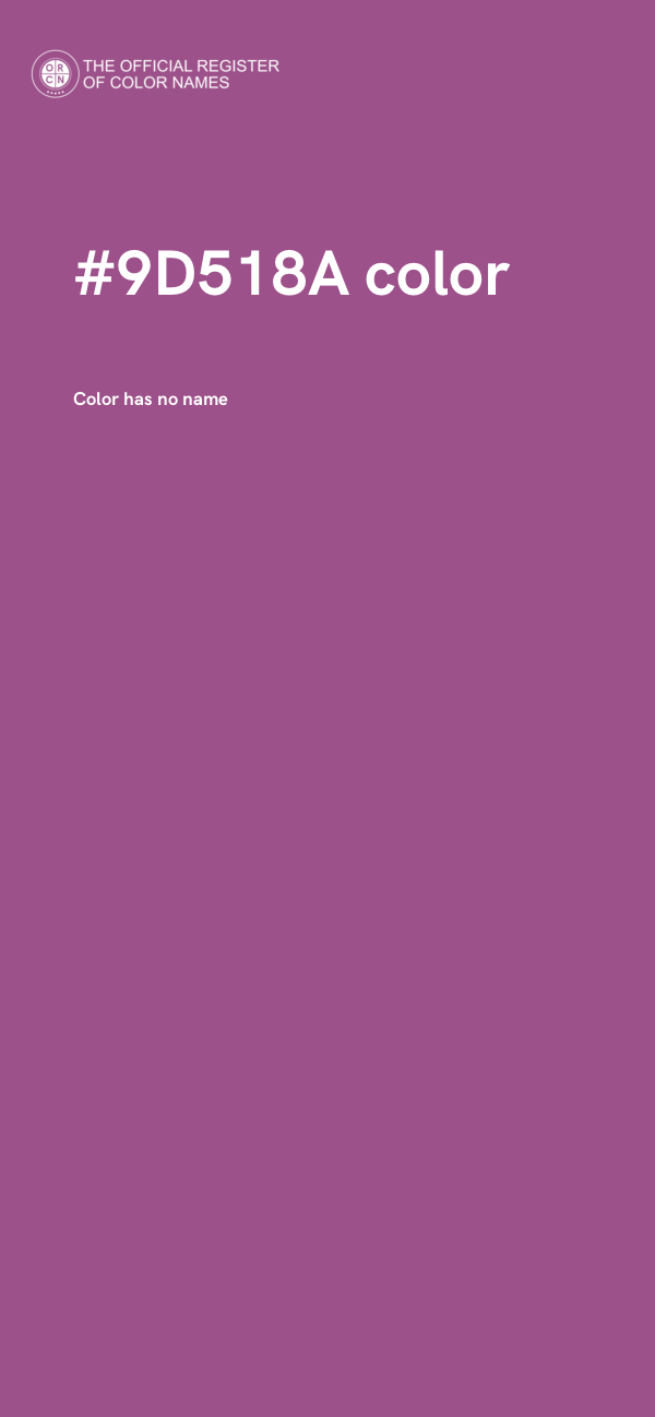 #9D518A color image