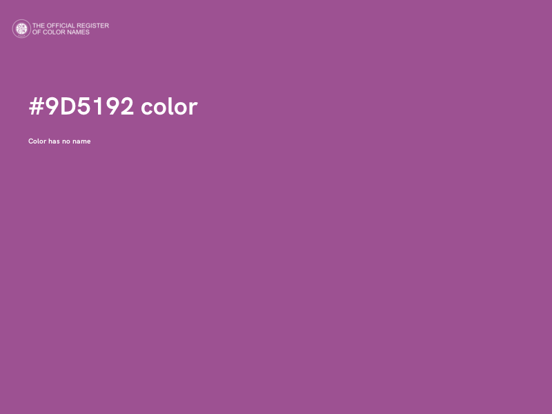 #9D5192 color image