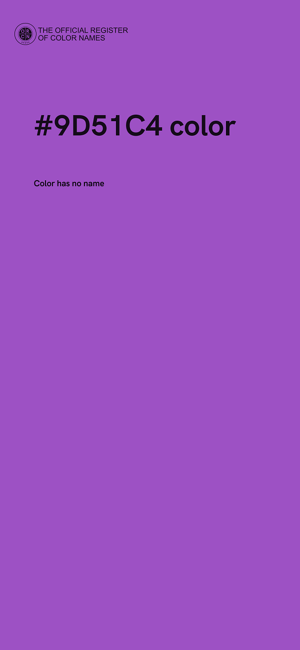 #9D51C4 color image