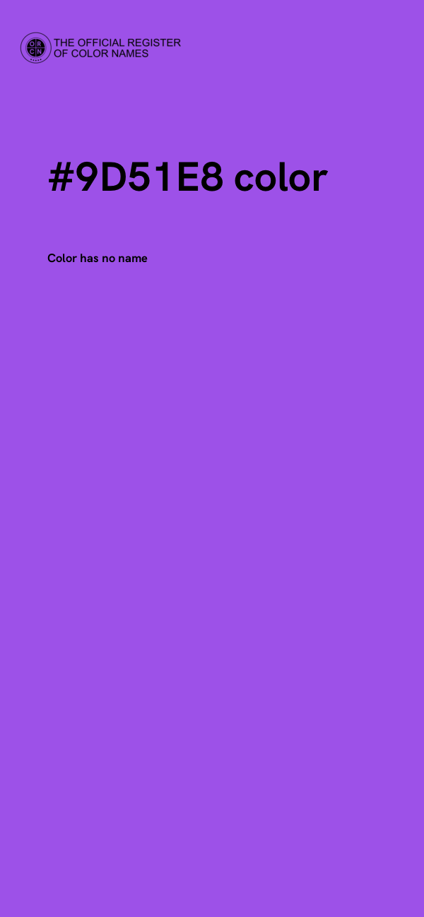 #9D51E8 color image
