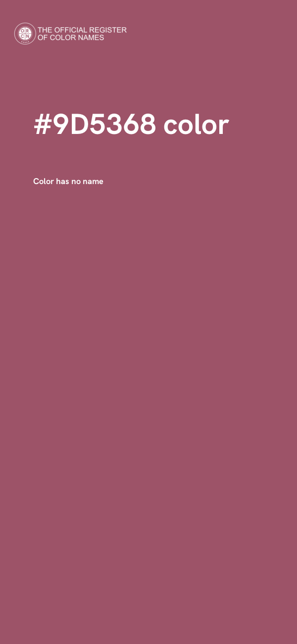#9D5368 color image