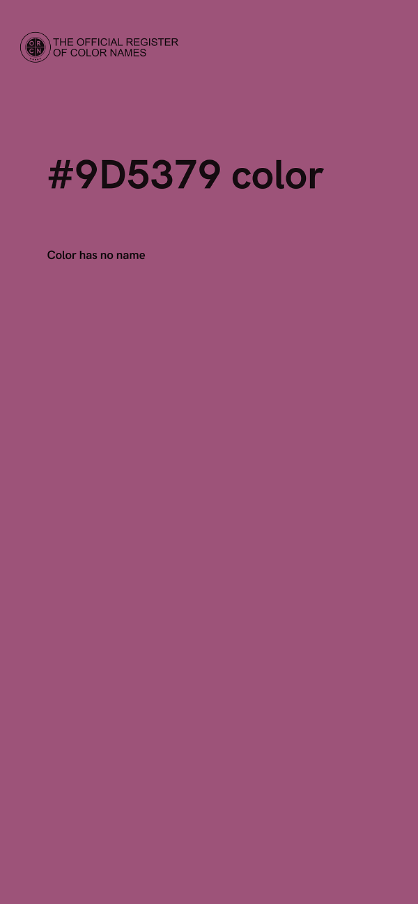 #9D5379 color image