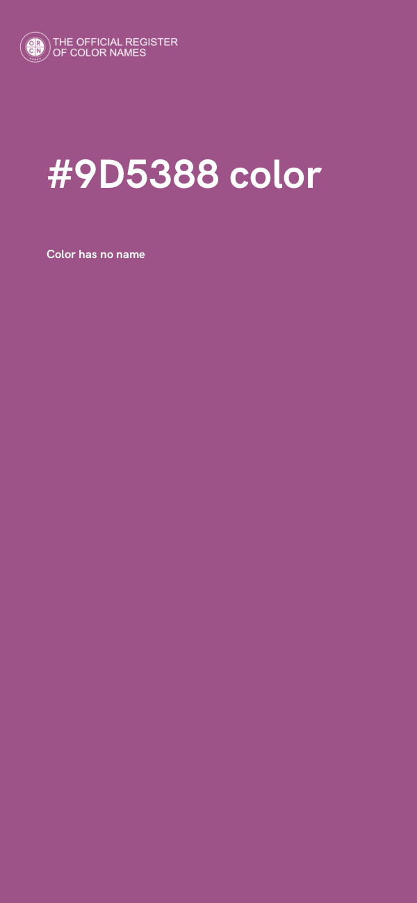#9D5388 color image