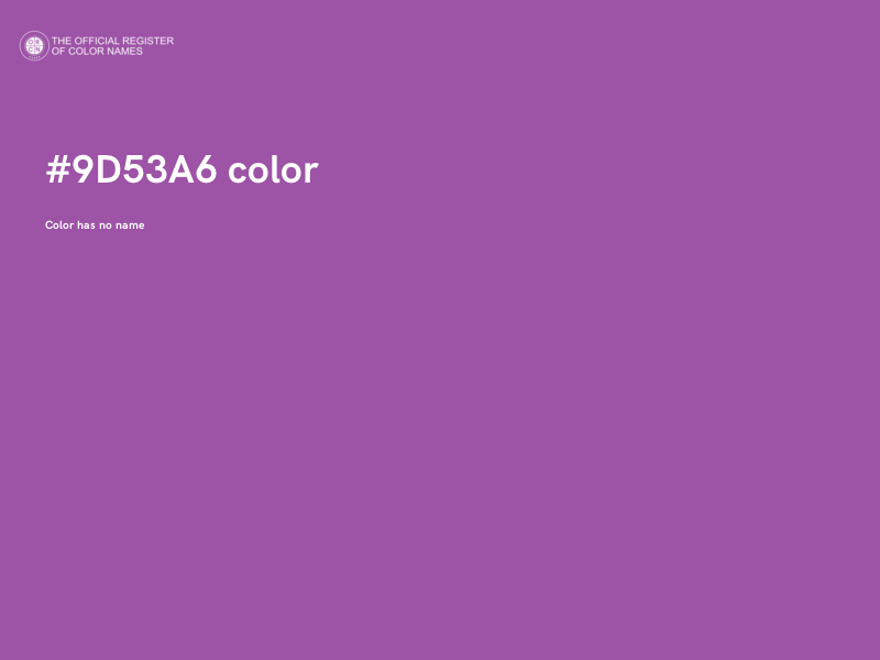 #9D53A6 color image