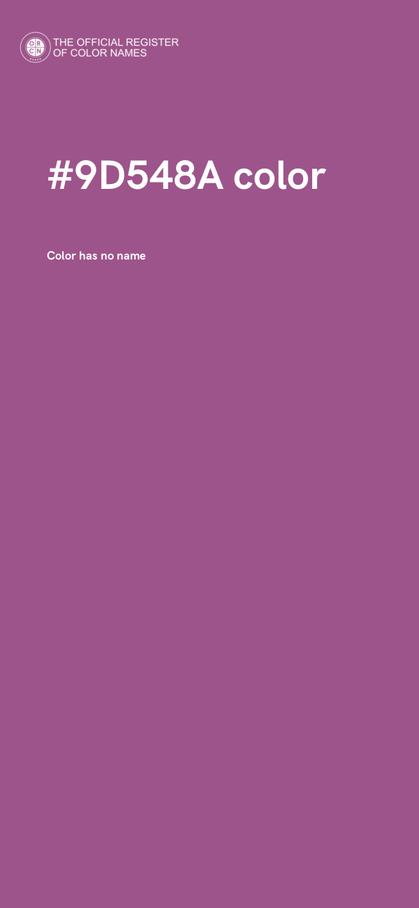 #9D548A color image