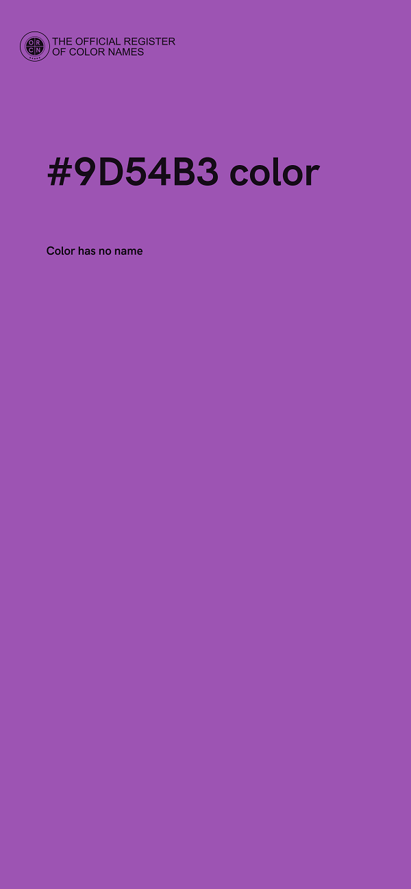 #9D54B3 color image