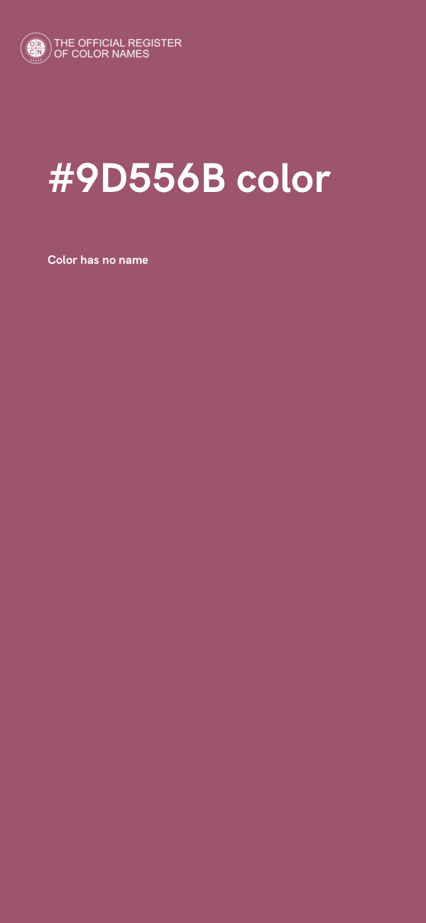 #9D556B color image
