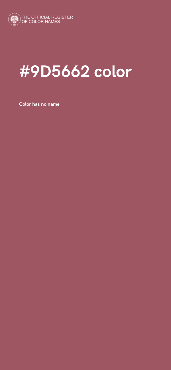 #9D5662 color image