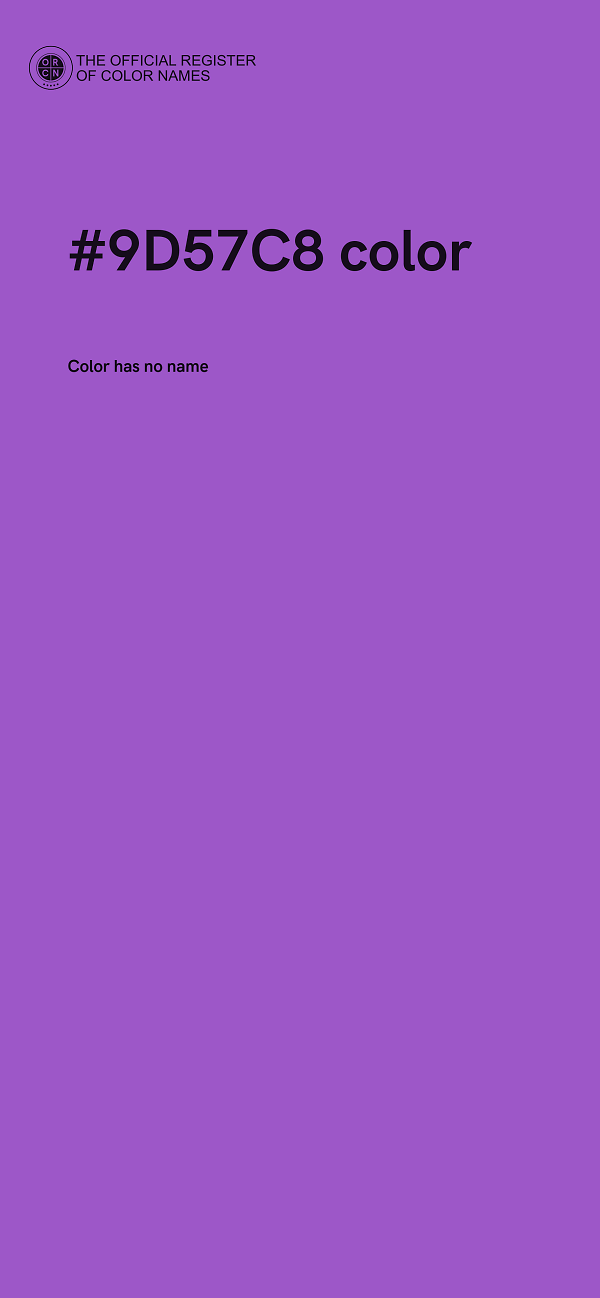 #9D57C8 color image