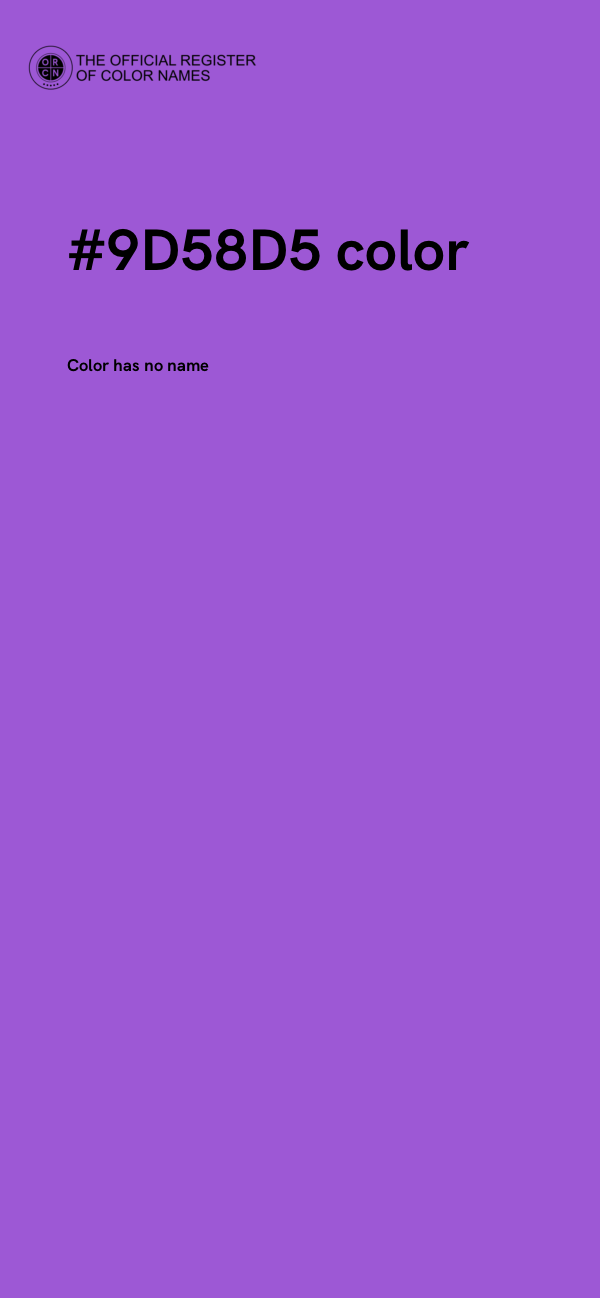 #9D58D5 color image
