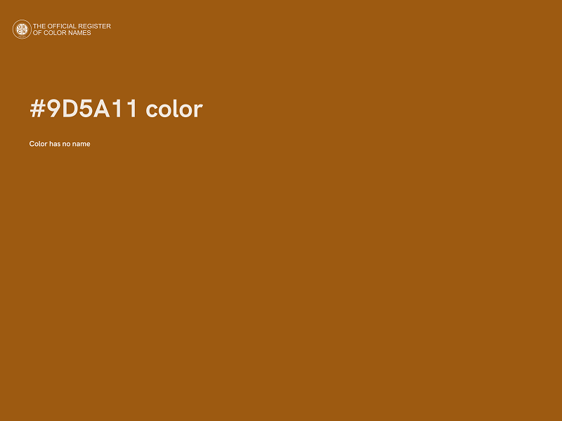 #9D5A11 color image