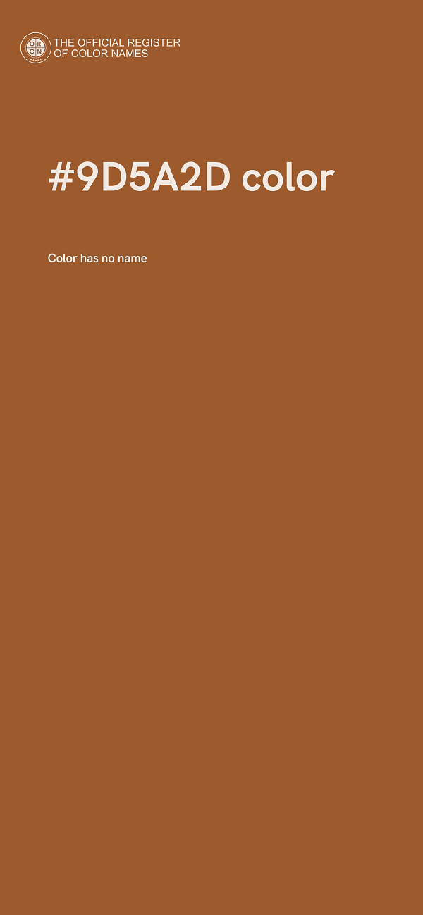 #9D5A2D color image